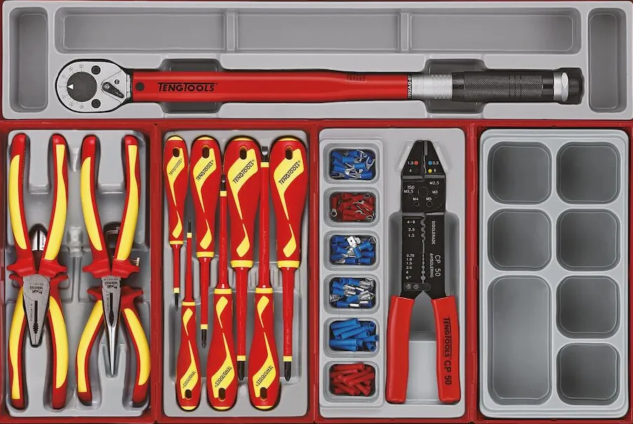 Teng Tools Kit d'outils à main mixte Mega Master 1001 pièces Noir